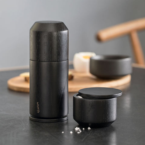 Ekta Living Salt Me Salt Jar Black Oak Salt Jar Ekta Living    - [store_name]
