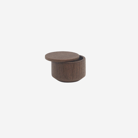 Ekta Living Salt Me Salt Jar Smoked Oak Salt Jar Ekta Living    - [store_name]
