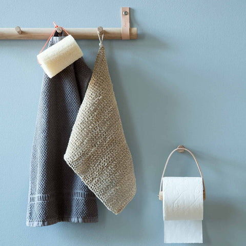 Ekta Living Toilet Roll Holder Leather Natural Oak Toilet Paper Holder Ekta Living    - [store_name]