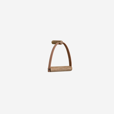 Ekta Living Toilet Roll Holder Leather Oiled Oak Toilet Paper Holder Ekta Living    - [store_name]