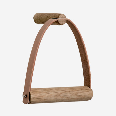 Ekta Living Toilet Roll Holder Leather Oiled Oak Toilet Paper Holder Ekta Living    - [store_name]