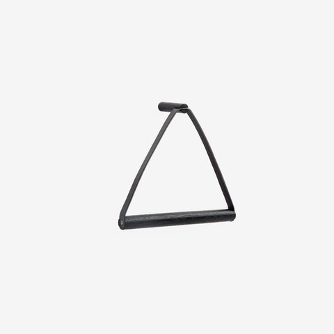 Ekta Living Towel Hanger Leather Black Oak Towel Hanger Ekta Living    - [store_name]