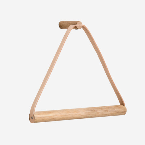 Ekta Living Towel Hanger Leather Natural Oak Towel Hanger Ekta Living    - [store_name]