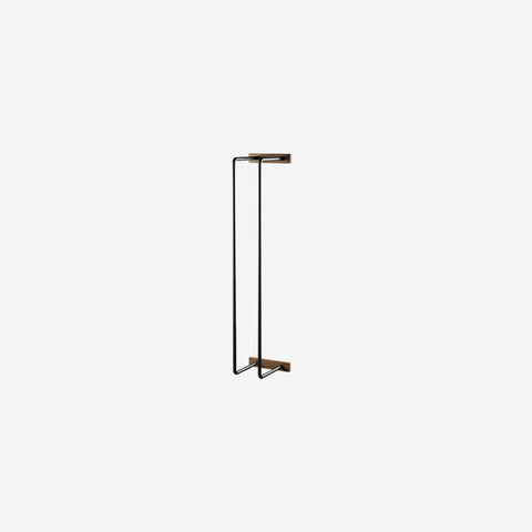 Ekta Living Bathroom Rack Smoked Oak Wall Rack Ekta Living    - [store_name]