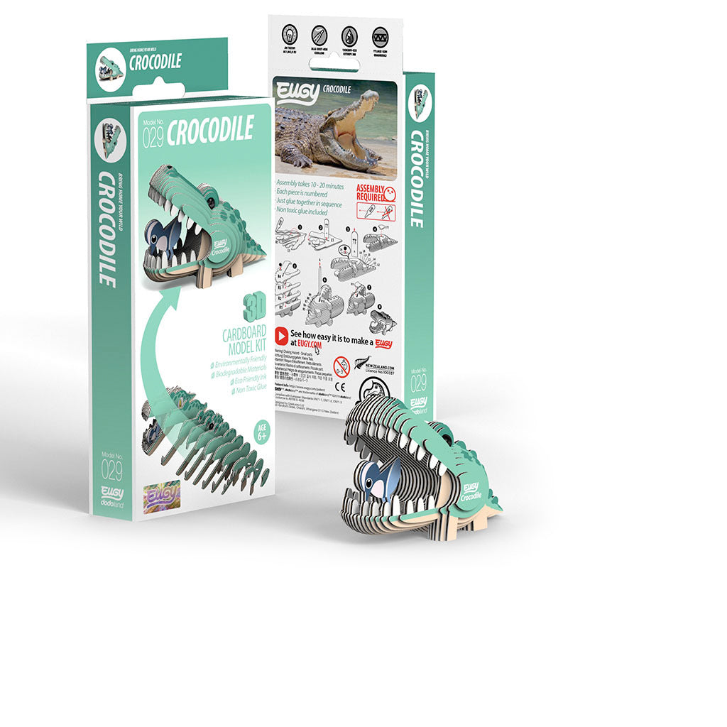 Eugy 3D Crocodile - Puzzle reptile écologique Eugy 3D Crocodile - Puzzle reptile écologique