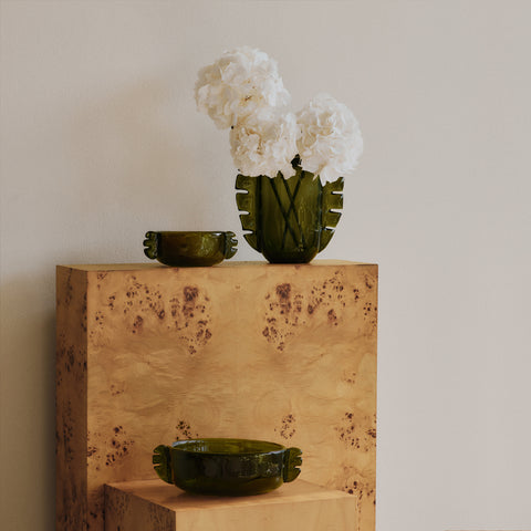 Ferm Living Alas Bowl Moss Green Large Decorative Bowl Ferm Living - [store_name]