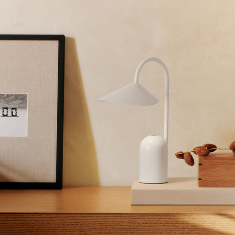 Ferm Living Arum Portable Lamp White Portable Lamp Ferm Living - [store_name]