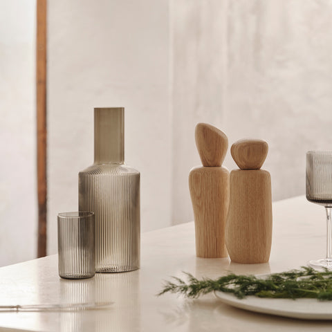 Ferm Living Pebble Grinder Oak Salt & Pepper Mills Ferm Living - [store_name]