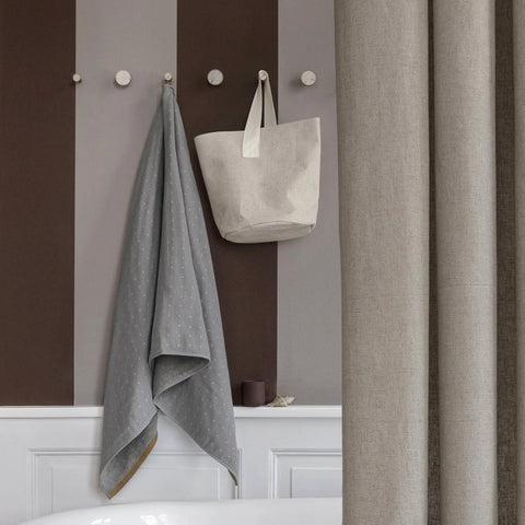 Ferm Living Chambray Shower Curtain Sand Shower Curtain Ferm Living    - [store_name]