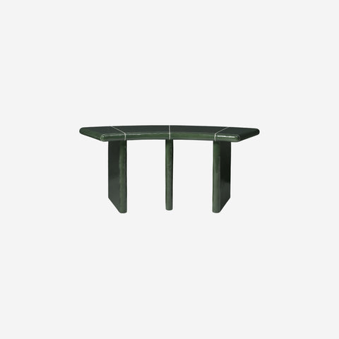 Ferm Living Deya Curved Bench Dark Green Coffee Table Ferm Living - [store_name]