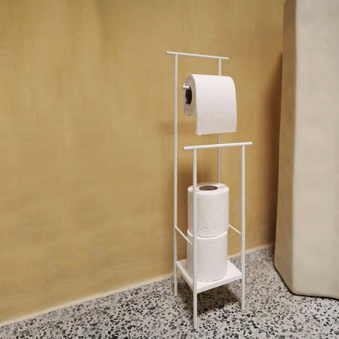 Ferm Living Dora Toilet Paper Stand White Toilet Roll Holder Ferm Living - [store_name]