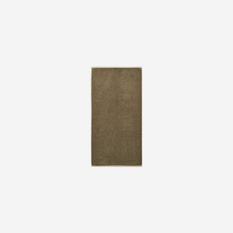 Ferm Living Ekko Hand Towel Olive Cashmere Towel Ferm Living - [store_name]
