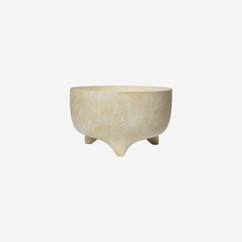 Ferm Living Evoke Pot Low Warm Sand Pot Ferm Living - [store_name]