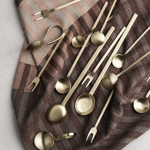 Ferm Living Fein Small Spoon Brass Serving Spoons Ferm Living    - [store_name]