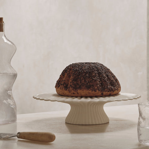 Ferm Living Fountain Cake Stand Off White Cake Stand Ferm Living - [store_name]