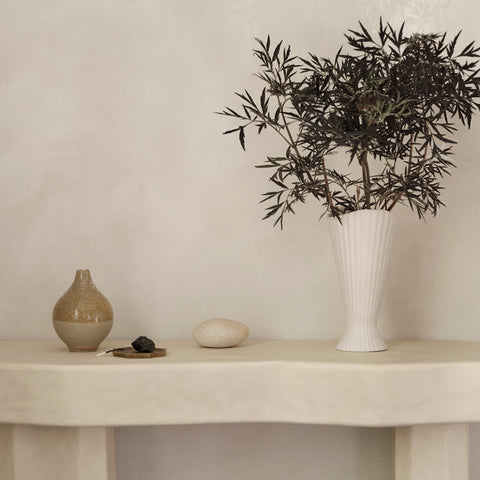 Ferm Living Fountain Vase Off White Small Vases Ferm Living - [store_name]