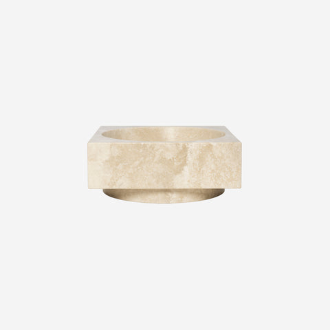 Ferm Living Hew Centrepiece Travertine High Decorative Tray Ferm Living - [store_name]