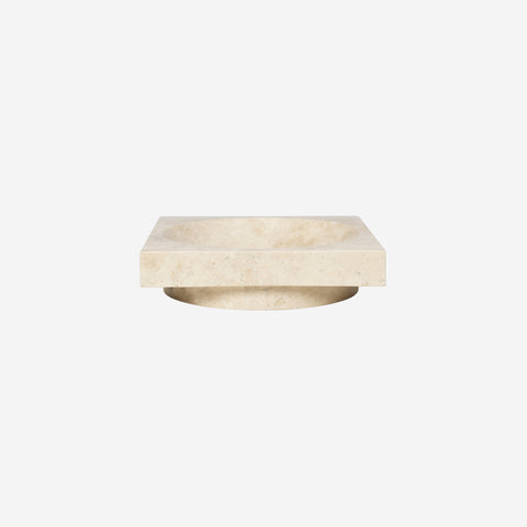 Ferm Living Hew Centrepiece Travertine Low Decorative Tray Ferm Living - [store_name]
