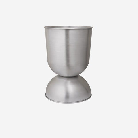 Ferm Living Hourglass Pot Aluminium Large Pot Ferm Living - [store_name]
