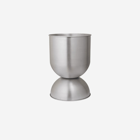 Ferm Living Hourglass Pot Aluminium Medium Pot Ferm Living - [store_name]