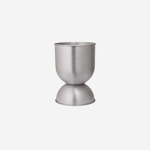 Ferm Living Hourglass Pot Aluminium Small Pot Ferm Living - [store_name]