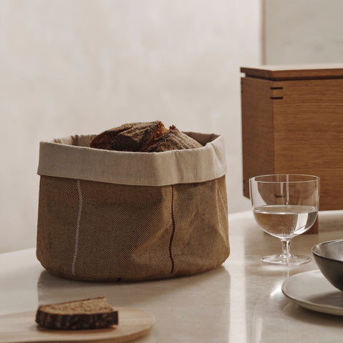Ferm Living Ito Kitchen Basket Round Natural Straw Basket Ferm Living - [store_name]