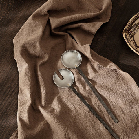 Ferm Living Obra Salad Servers Stainless Steel
