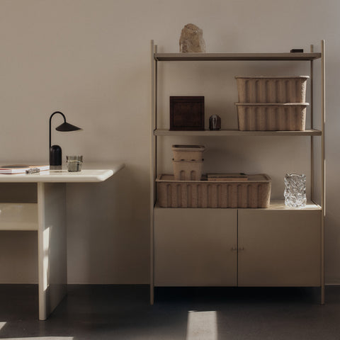 Ferm Living Paper Pulp Box Set Brown Extra Large Bin Ferm Living - [store_name]