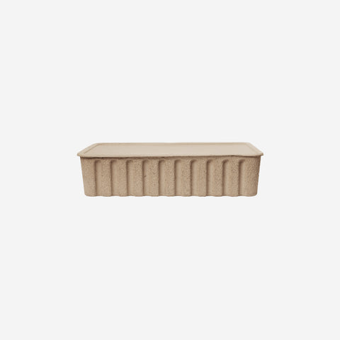 Ferm Living Paper Pulp Box Set Brown Extra Large Bin Ferm Living - [store_name]