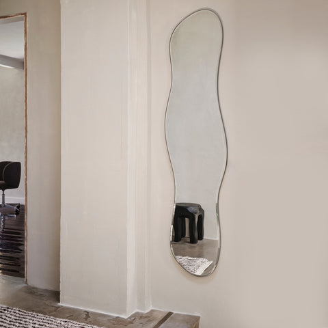 Ferm Living Pond Mirror Full Length Dark Chrome Mirror Ferm Living - [store_name]