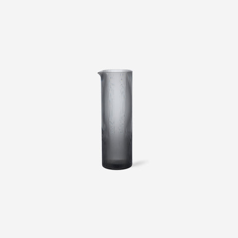 Ferm Living Ripple Water Jug Smoke Glasses Ferm Living - [store_name]