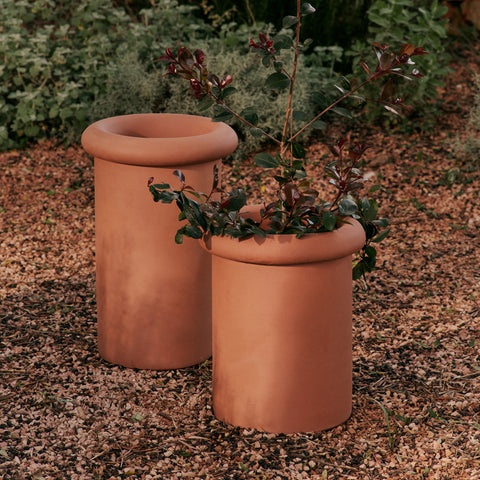 Ferm Living Rollo Pot Terracotta Large
