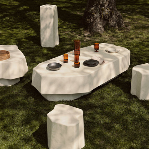 Ferm Living Staffa Coffee Table Ivory Large Bench Ferm Living - [store_name]