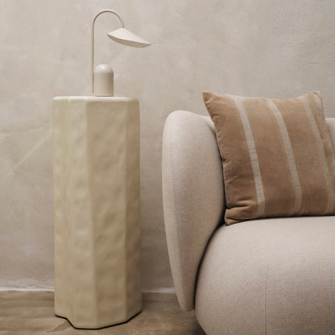 Ferm Living Staffa Pedestal Ivory Bench Ferm Living - [store_name]