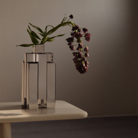 Ferm Living Tessera Vase Mirror Polished Plant Stand Ferm Living - [store_name]