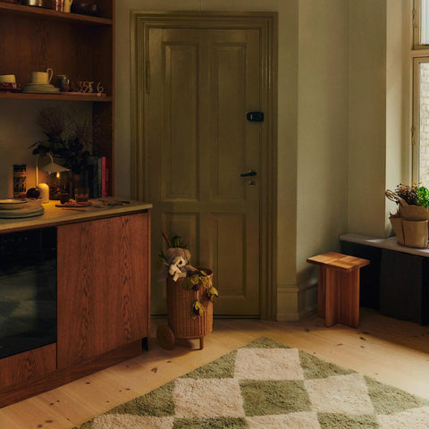 Ferm Living Tilt Rug Elm Green 140 x 200cm