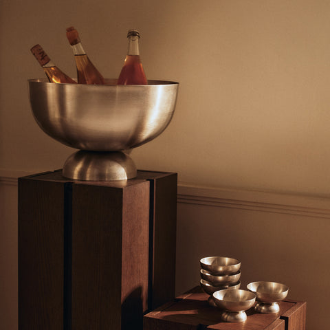 Ferm Living Tumbled Champagne Cooler Plant Stand Ferm Living - [store_name]