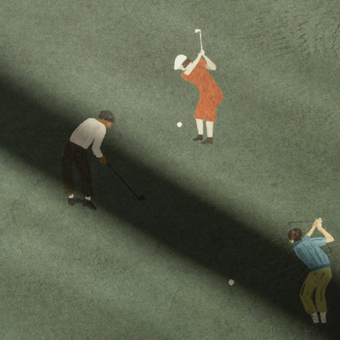 Fine Little Day Golfers Print 50x70cm Art Print Fine Little Day - [store_name]
