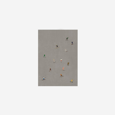 Fine Little Day Skiers Print 70x50cm Art Print Fine Little Day - [store_name]