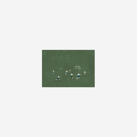 Fine Little Day Soccer Field Print Green 40x50cm Art Print Fine Little Day - [store_name]