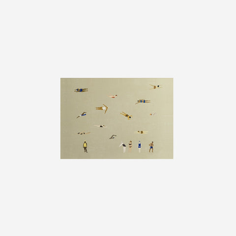 Fine Little Day Swimmers Print Sand 50x70cm Art Print Fine Little Day - [store_name]