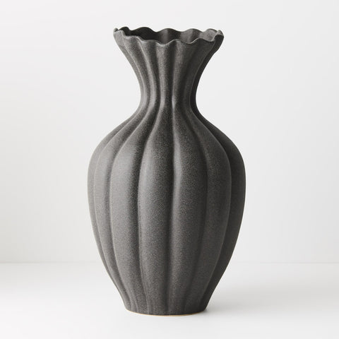 Floral Interiors Basma Vase Black Tall Vase Floral Interiors    - [store_name]