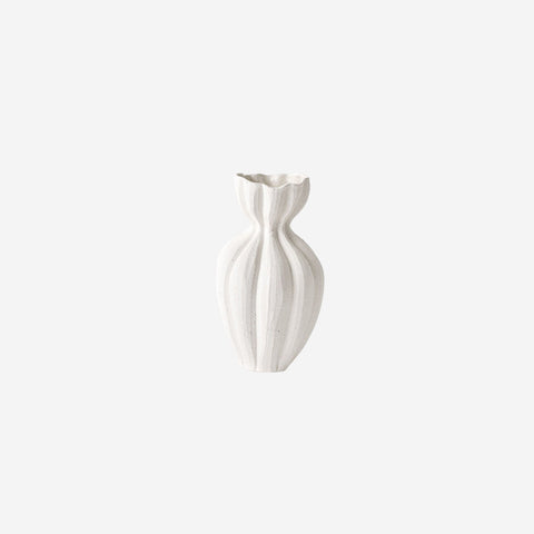 Floral Interiors Basma Vase White Chalk Medium Vase Floral Interiors - [store_name]