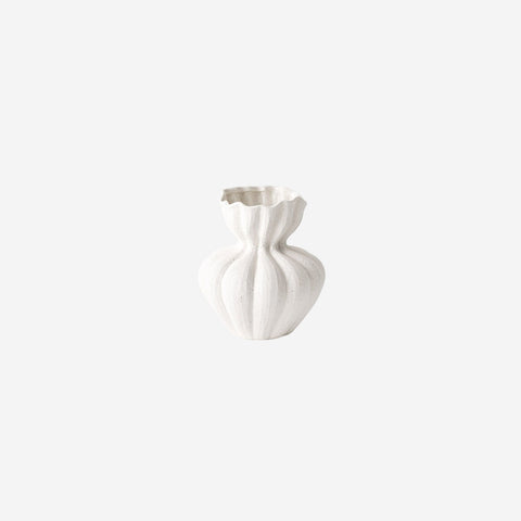 Floral Interiors Basma Vase White Chalk Small Vase Floral Interiors - [store_name]