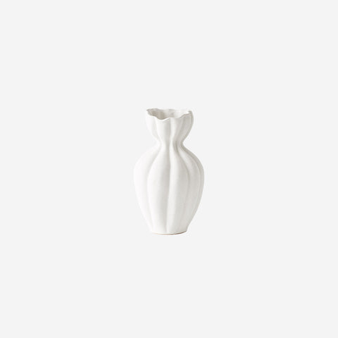 Floral Interiors Basma Vase White Medium Vase Floral Interiors    - [store_name]