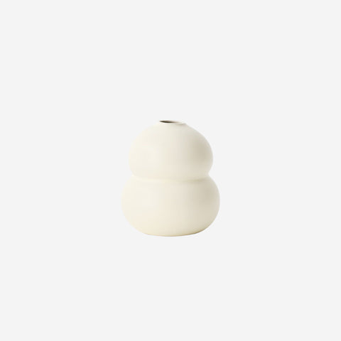 Floral Interiors Fenya Vase Cream White Pinched