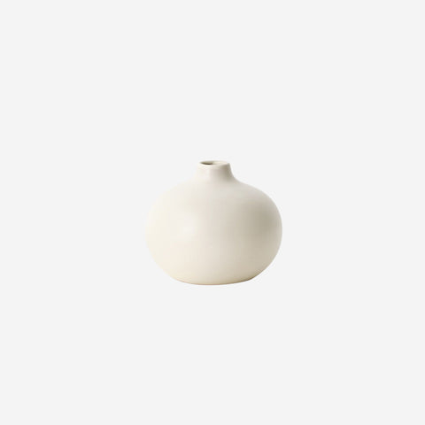 Floral Interiors Fenya Vase Cream White Sphere Small Vases Floral Interiors - [store_name]