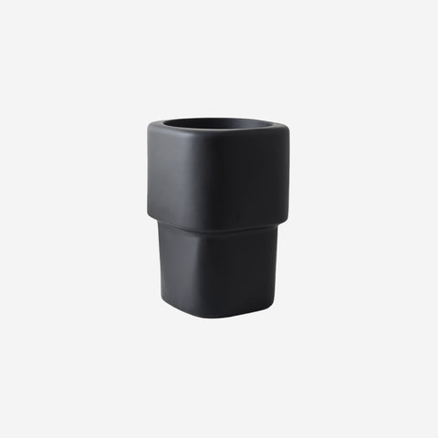Floral Interiors Flint Pot Black Tall Planters Floral Interiors    - [store_name]