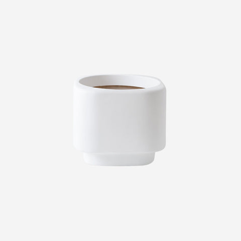 Floral Interiors Flint Pot White Large Planter Floral Interiors    - [store_name]