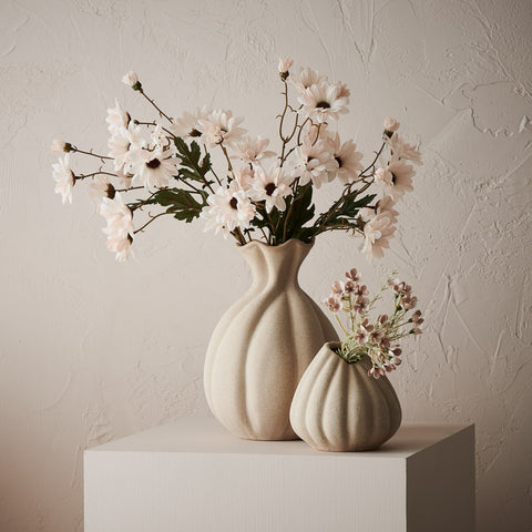 Floral Interiors Hana Vase Sand Medium Vase Floral Interiors - [store_name]